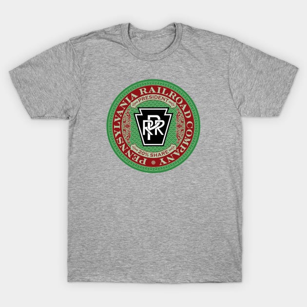 Pennsylvania Railroad - PRR (18XX Style) T-Shirt by Railroad 18XX Designs